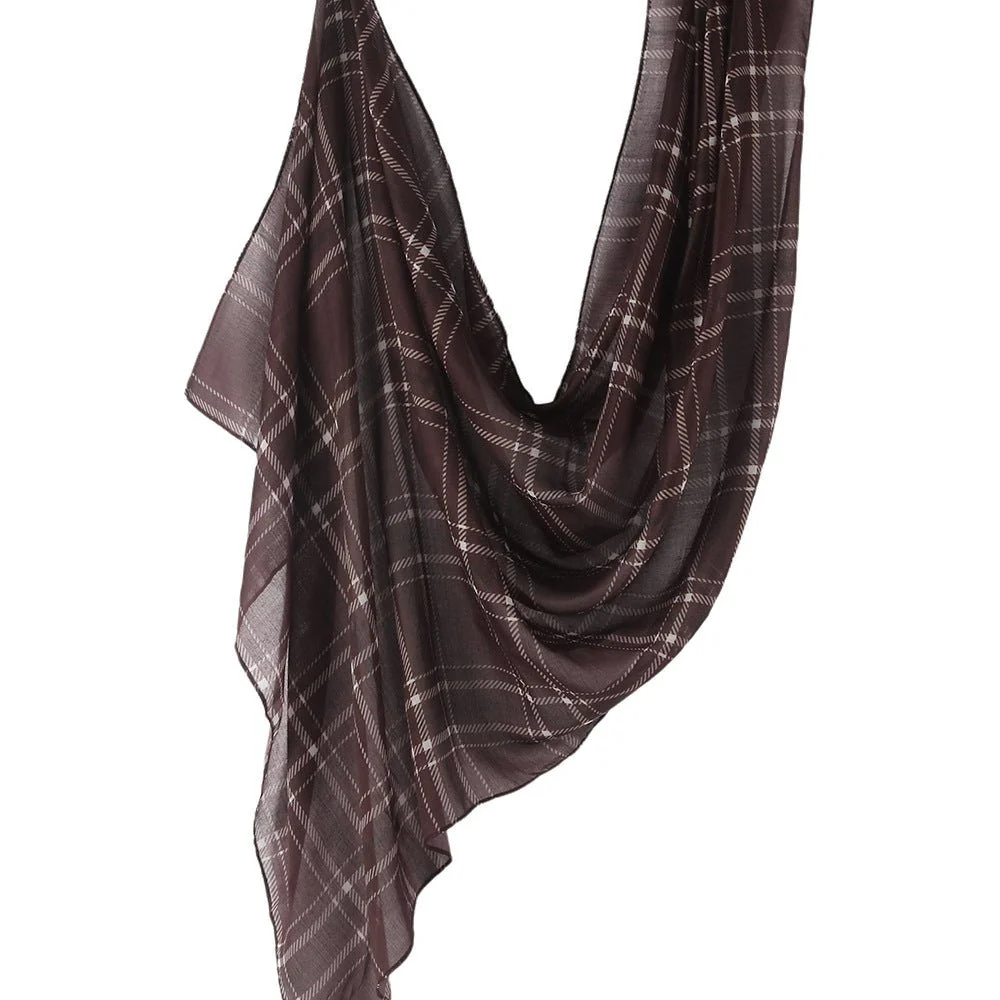 Plaid & Houndstooth Hijab Scarf (MH213) - Image 5