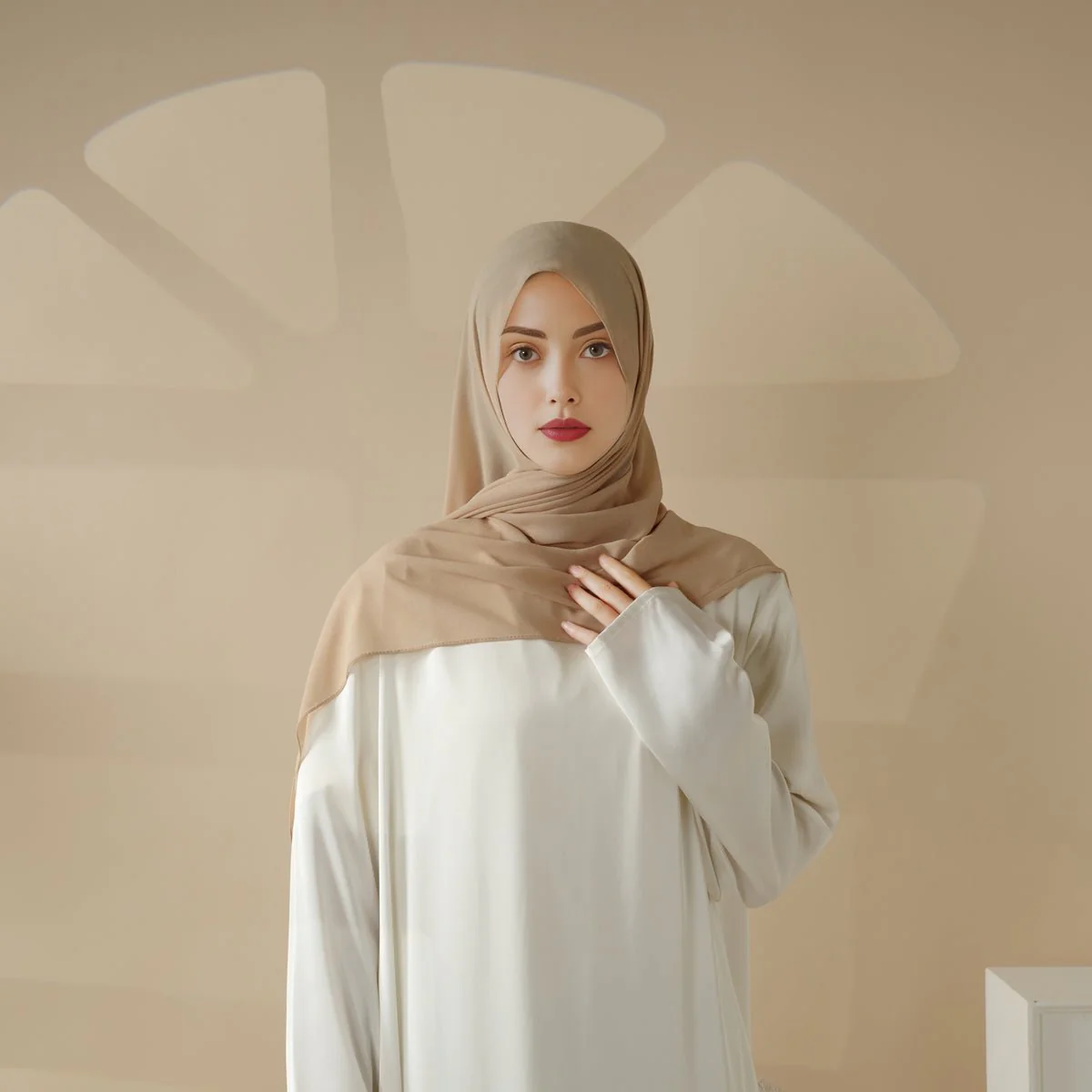Plain Chiffon Shawl, Extra Fine Chiffon Hijab (MH067) - Image 6
