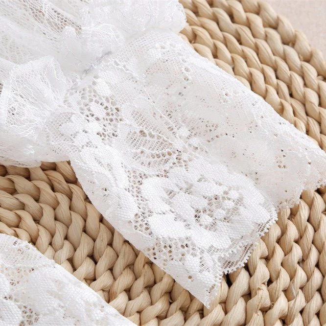 Pleated Lace Mesh Cuff Sleeves (MAC425) - Image 5