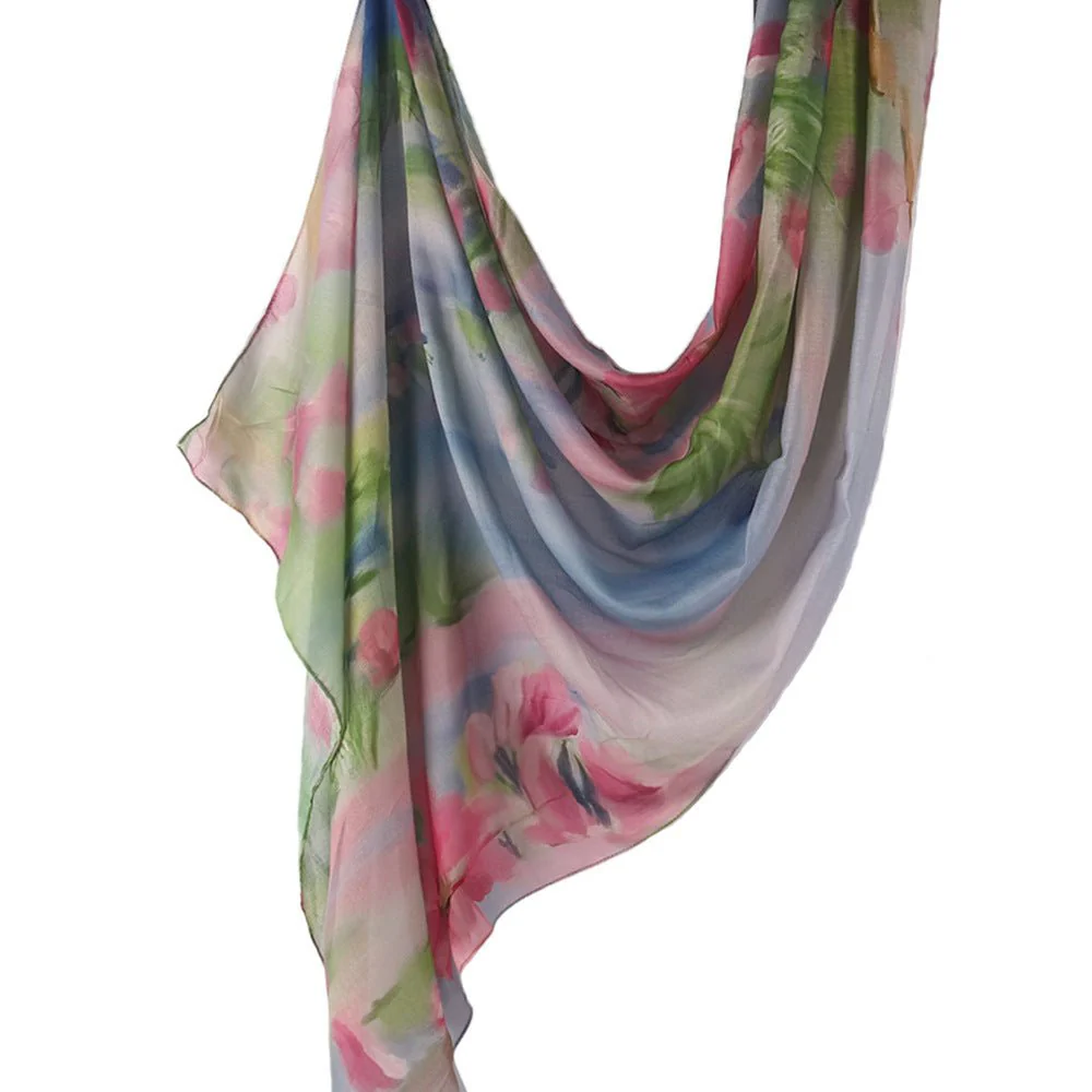 Poly-Cotton Printed Hijab Scarf (MH214) - Image 9