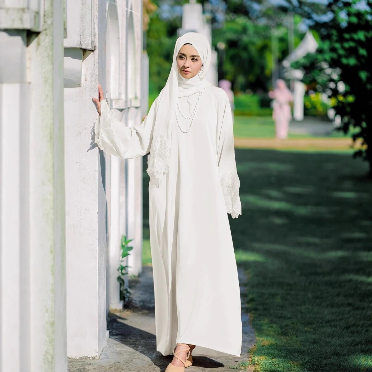 Prayer Abaya with Matching Hijab (MA396)