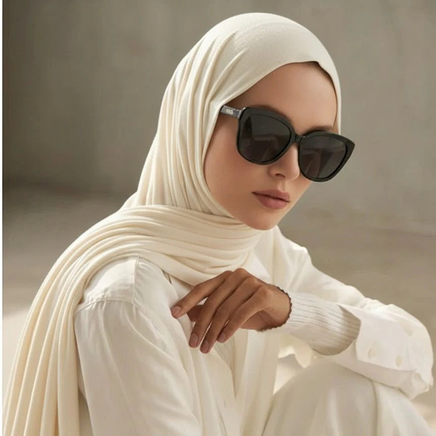 Premium Bamboo Jersey Hijab |  Natural Bamboo Hijab (MH195) - Image 14