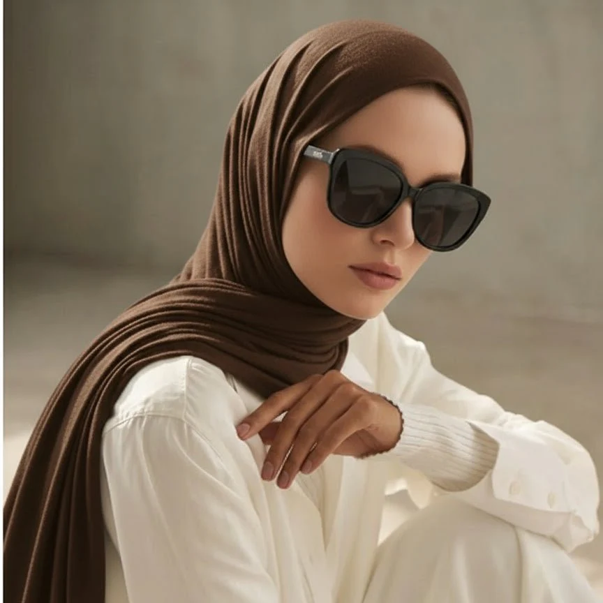 Premium Bamboo Jersey Hijab |  Natural Bamboo Hijab (MH195) - Image 16