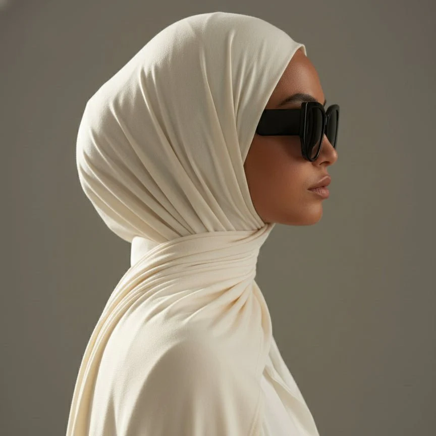 Premium Bamboo Jersey Hijab |  Natural Bamboo Hijab (MH195) - Image 4