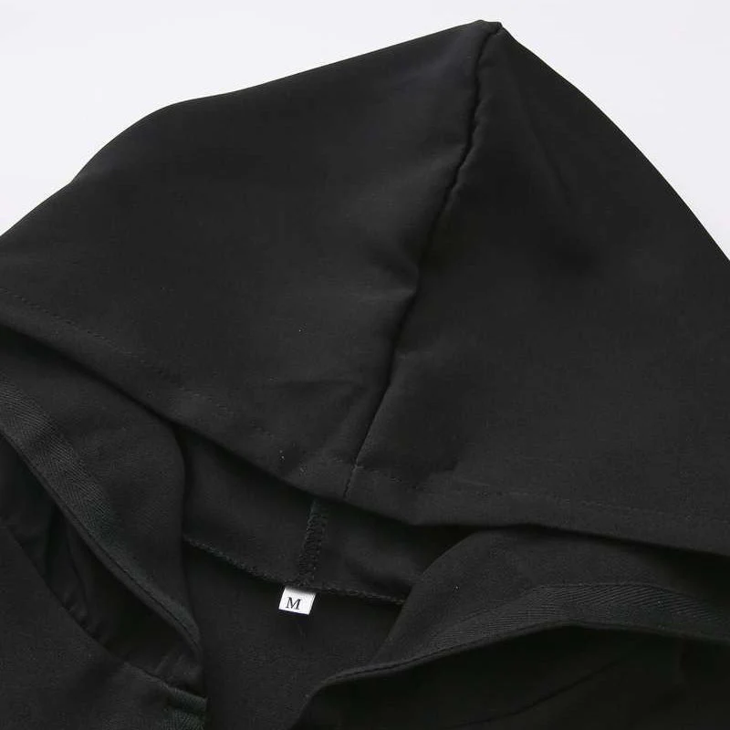Premium Black Hooded Long Modest Muslim Robe Thobe for Men (MT029) - Image 7