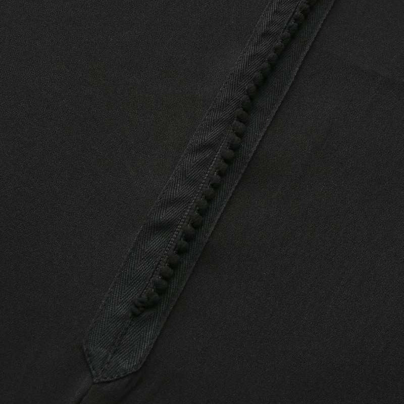 Premium Black Hooded Long Modest Muslim Robe Thobe for Men (MT029) - Image 8