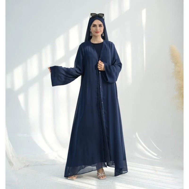 Premium Chiffon 3-Piece Set Abaya(MOA231) - Image 15