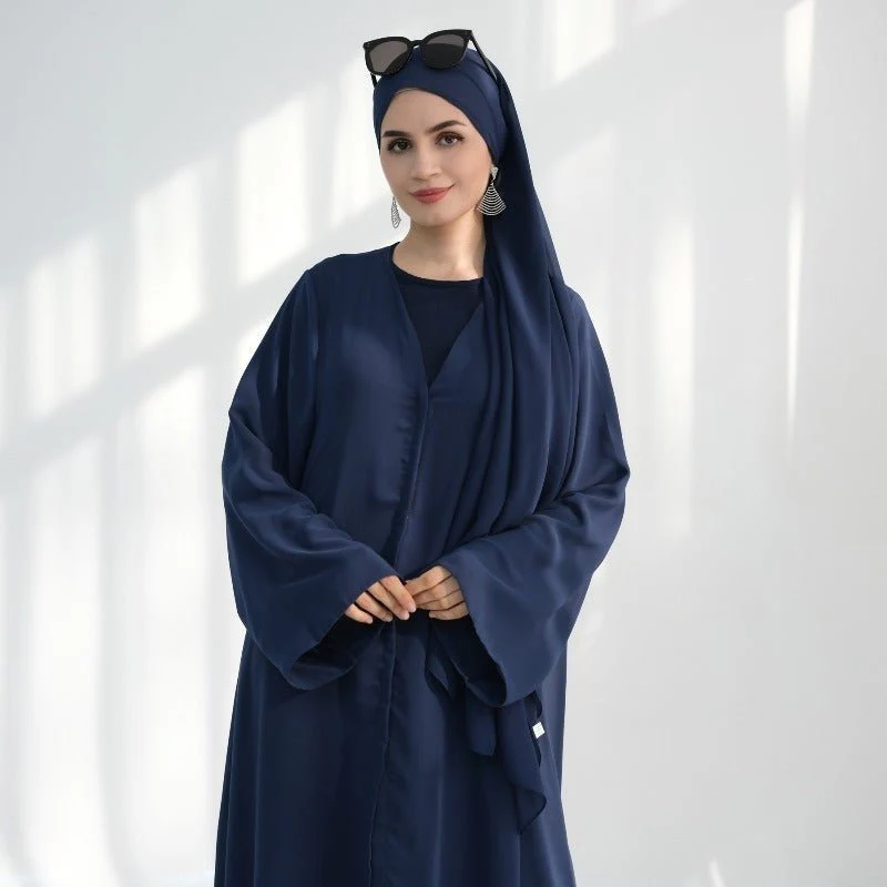 Premium Chiffon 3-Piece Set Abaya(MOA231) - Image 16