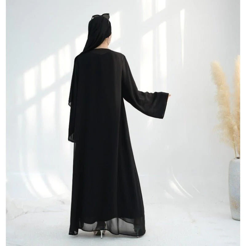 Premium Chiffon 3-Piece Set Abaya(MOA231) - Image 24