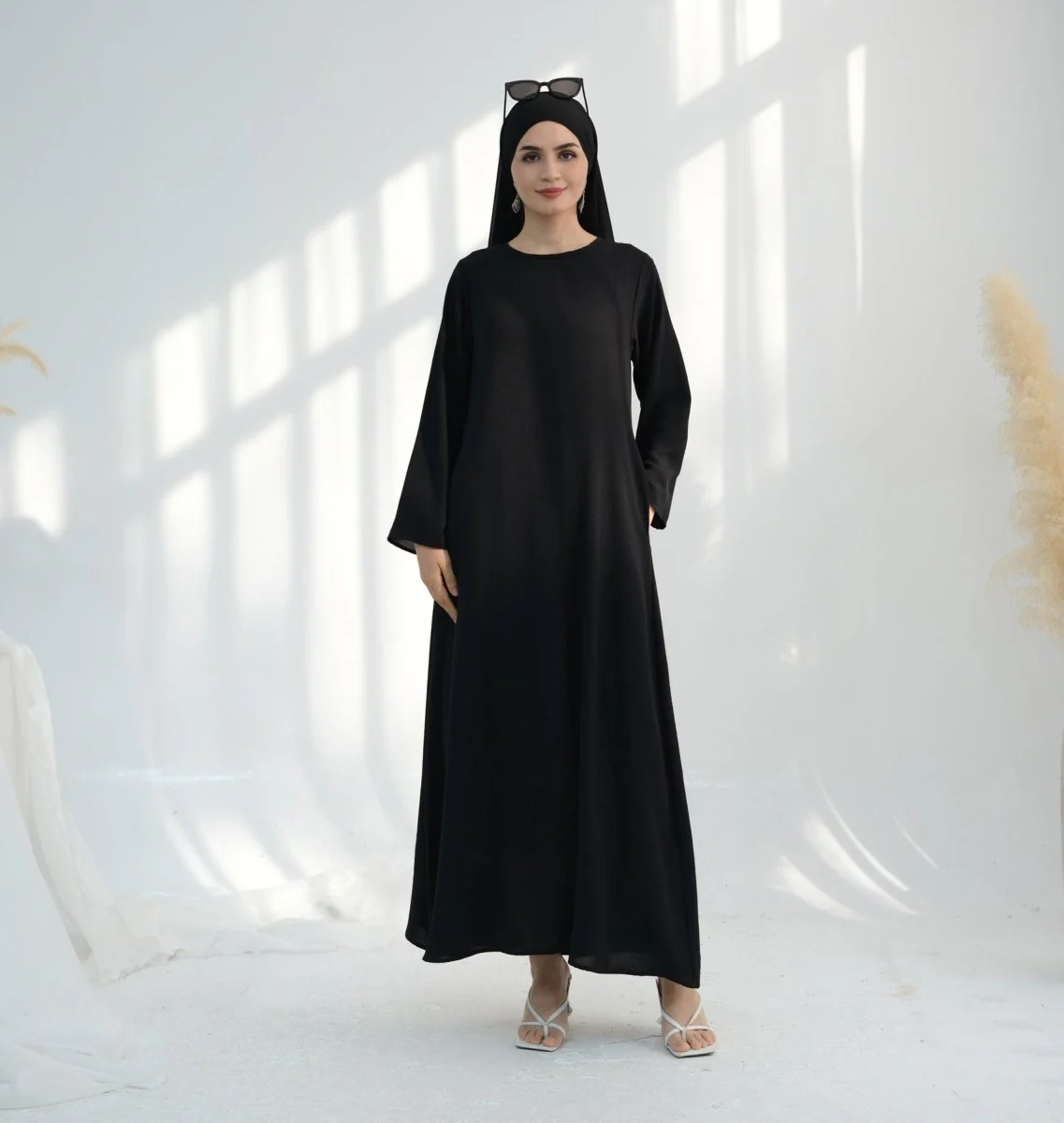 Premium Chiffon 3-Piece Set Abaya(MOA231) - Image 31