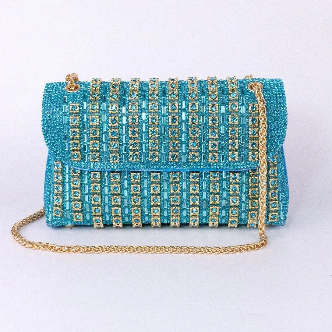 Premium Crystal Rhinestone Evening Clutch Bag (MAC427) - Image 12