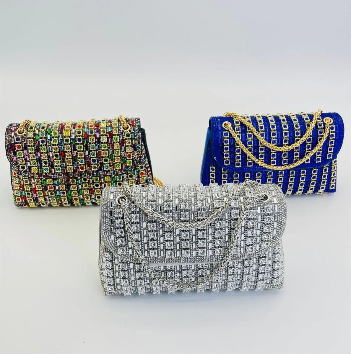 Premium Crystal Rhinestone Evening Clutch Bag (MAC427) - Image 2