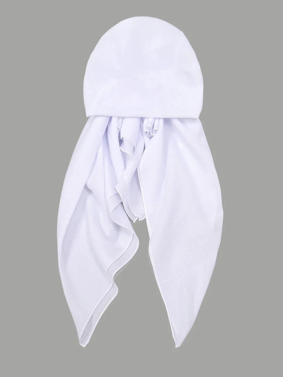 Premium Elastic Turban Caps Triangle Headwrap with Two-Tail Pullover Design (MH118) - Image 12