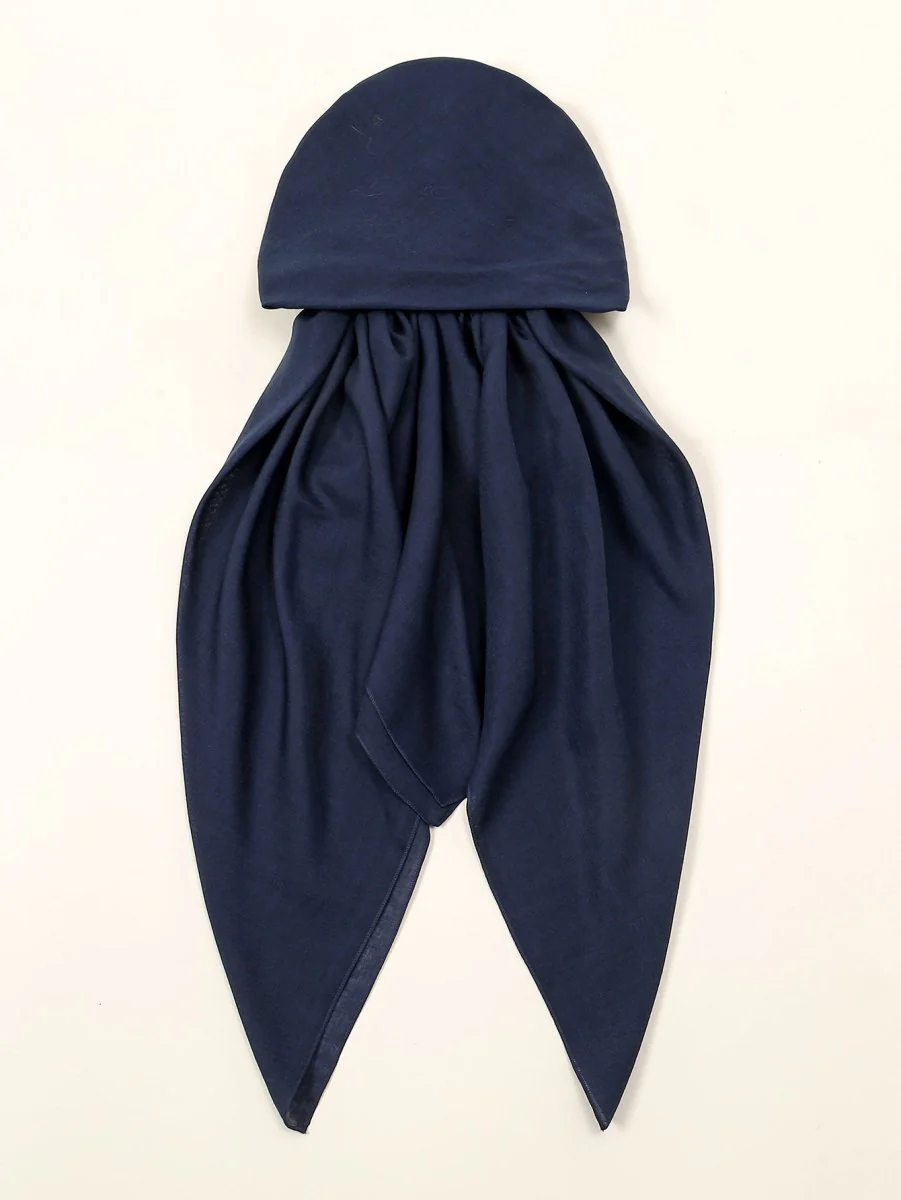 Premium Elastic Turban Caps Triangle Headwrap with Two-Tail Pullover Design (MH118) - Image 13