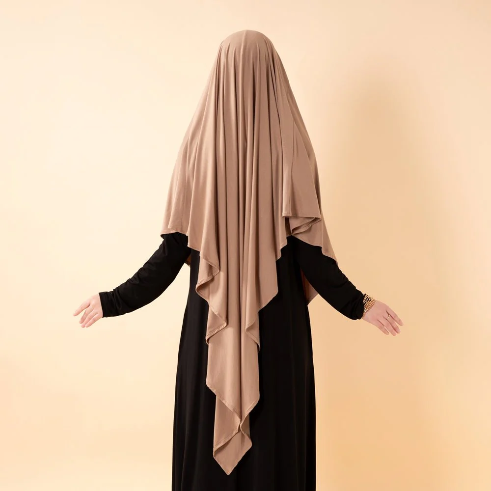 Premium Lenzing™ Modal Khimar with Integrated Face Veil (MK029) - Image 3