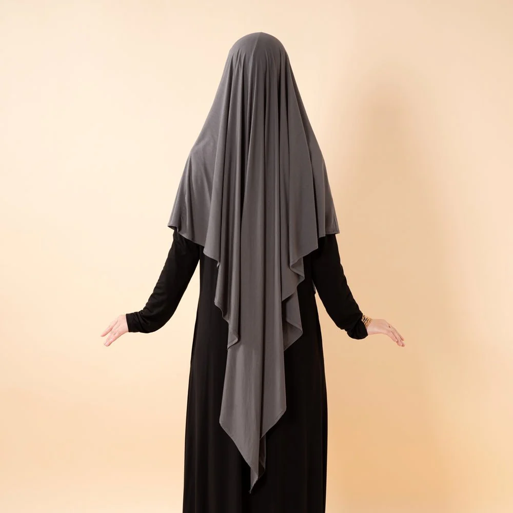 Premium Lenzing™ Modal Khimar with Integrated Face Veil (MK029) - Image 8