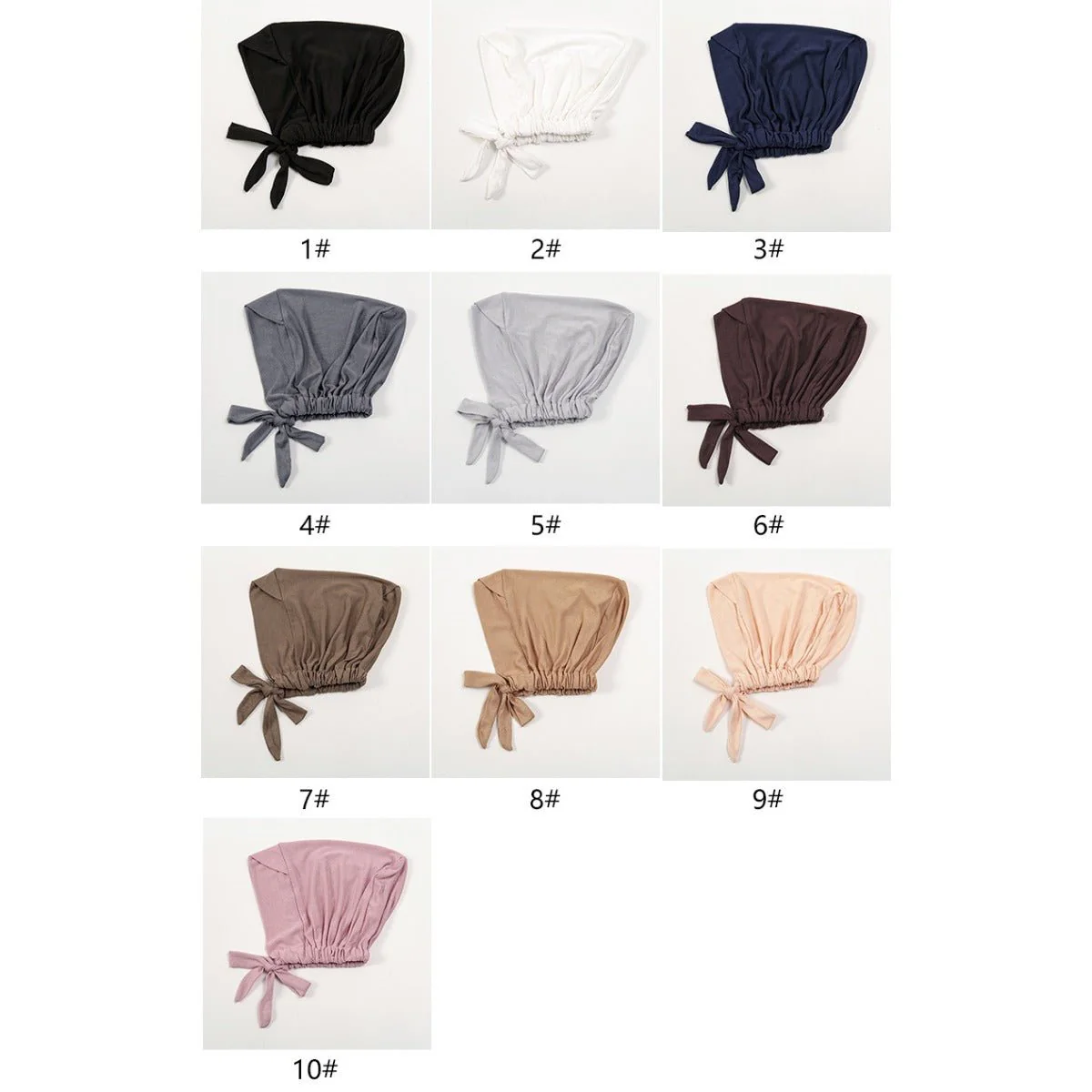 Premium Modal Cotton Cross-Strap Design Hijab Cap with Adjustable Brim (MH116) - Image 15