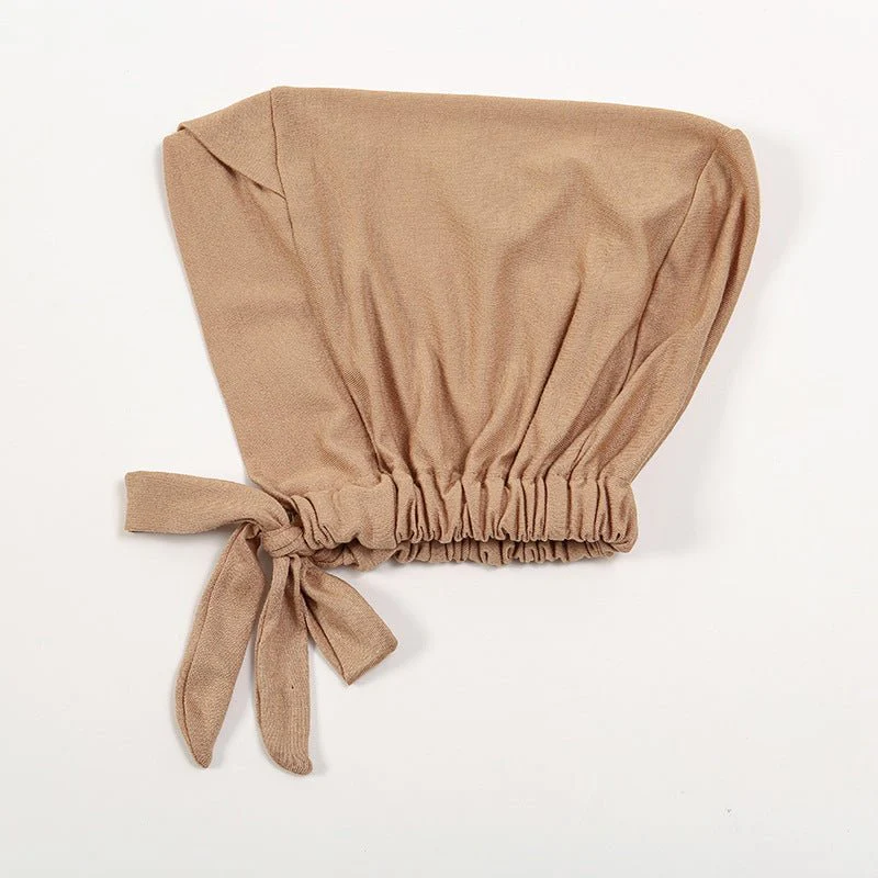 Premium Modal Cotton Cross-Strap Design Hijab Cap with Adjustable Brim (MH116) - Image 21