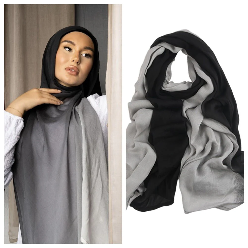 Premium Modal Cotton Headscarves Gradient Hijab Collection(MH123) - Image 15