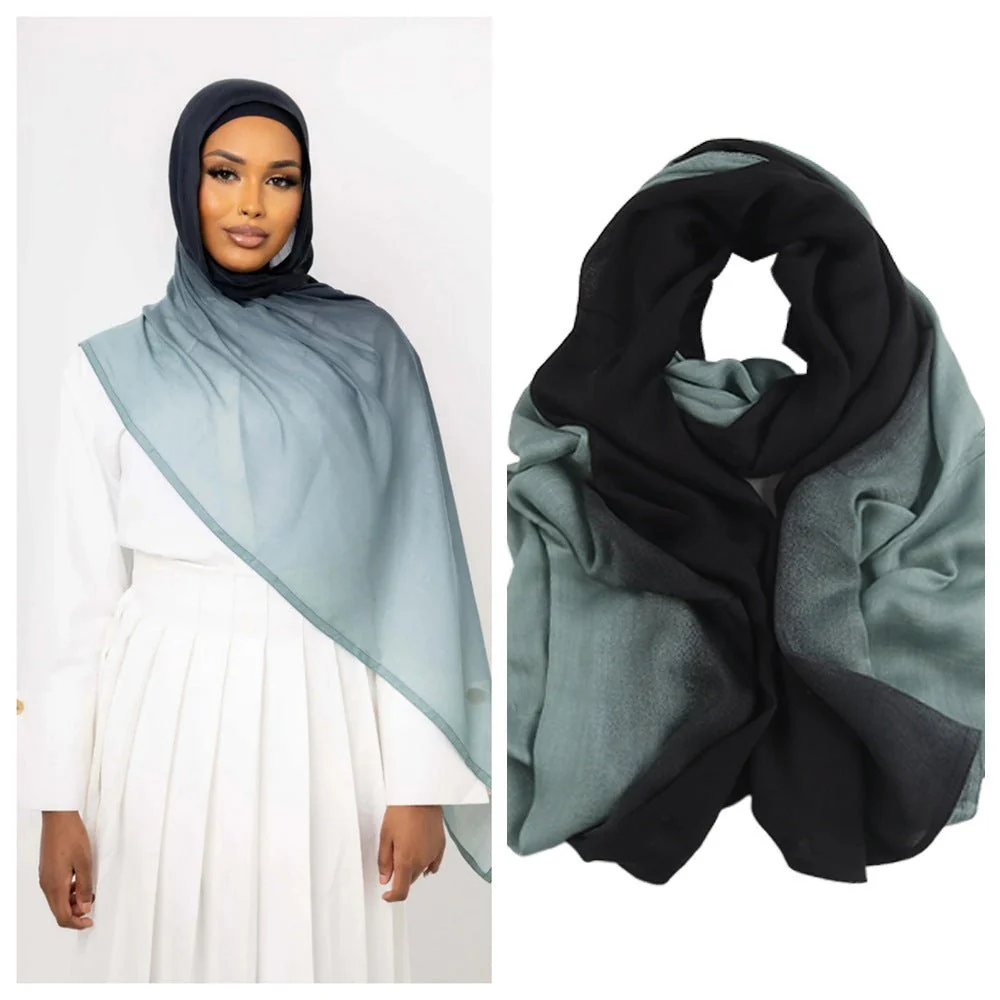 Premium Modal Cotton Headscarves Gradient Hijab Collection(MH123) - Image 23