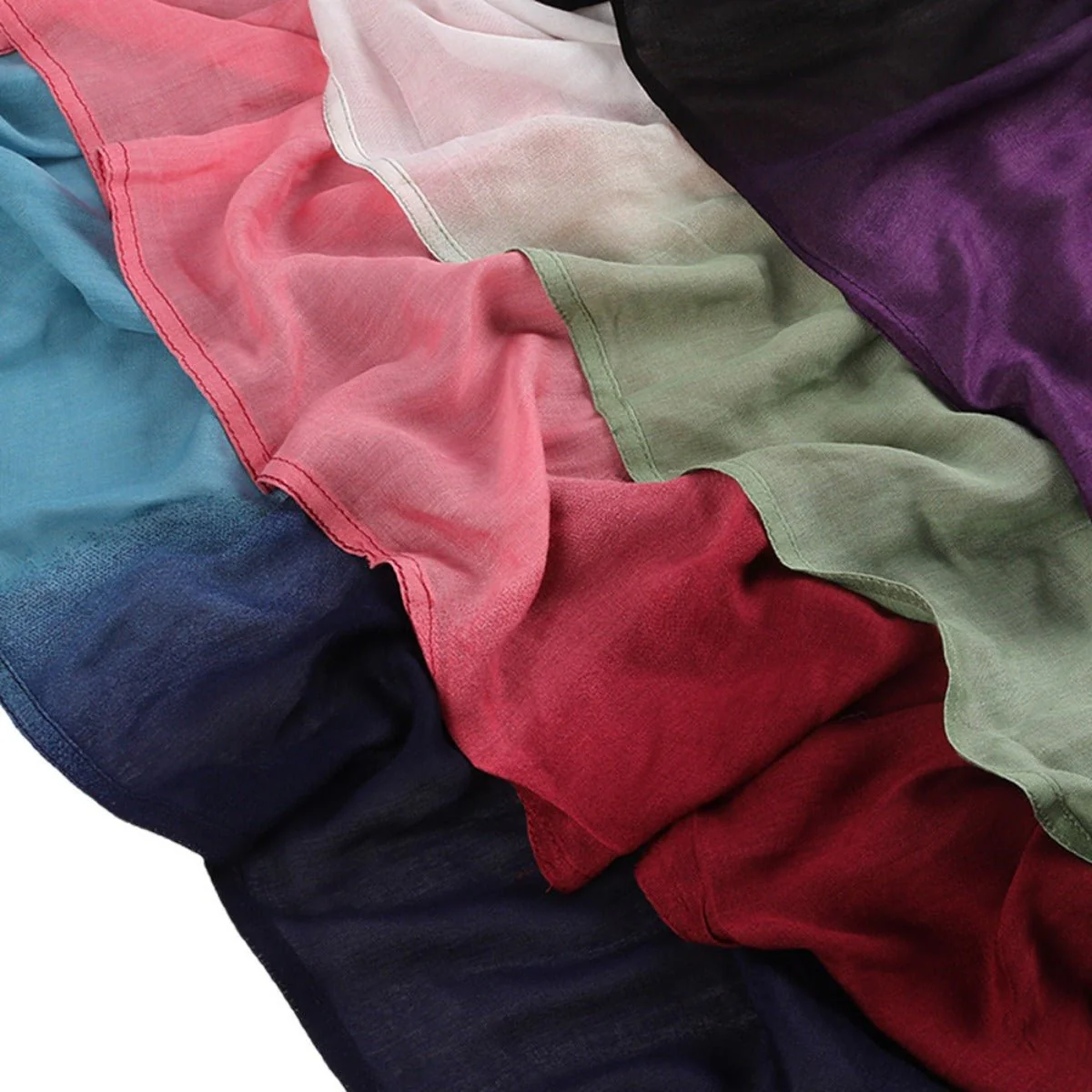 Premium Modal Cotton Headscarves Gradient Hijab Collection(MH123) - Image 3
