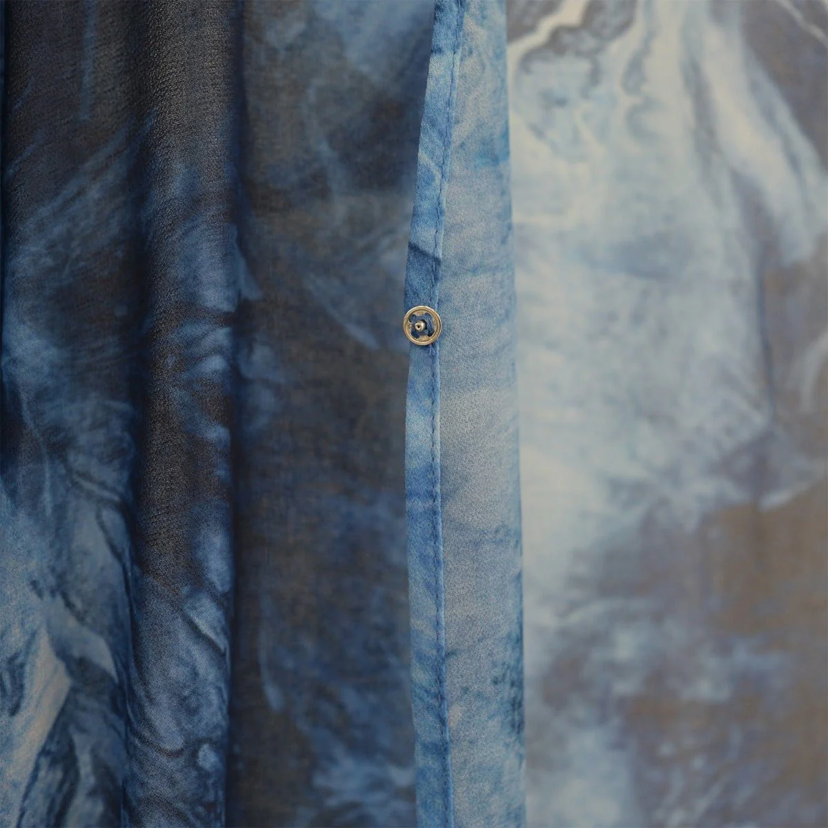 Printed Cardigan Abaya Collection | Modest Luxury Loungewear Feather-Print Robes (MOA194) - Image 21