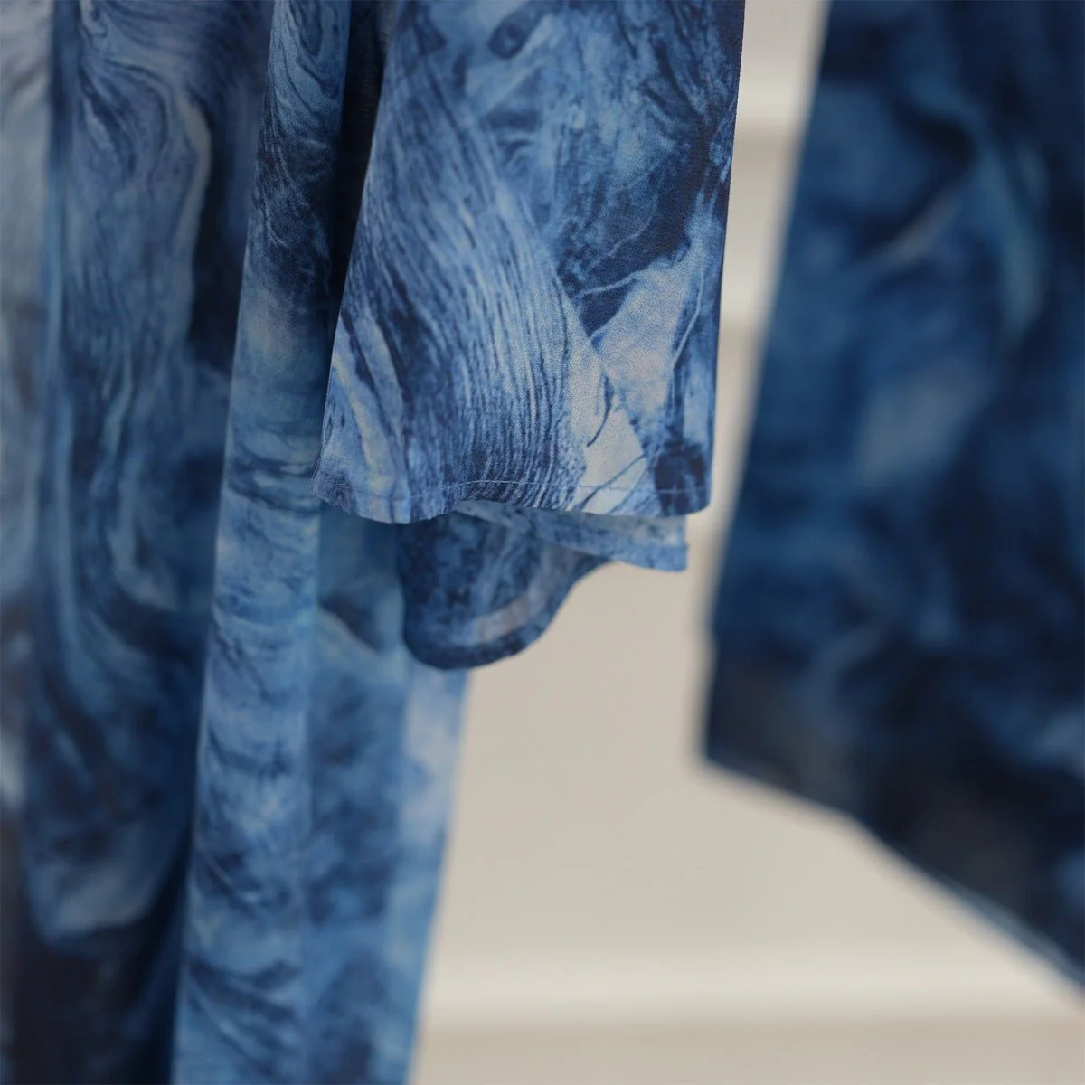 Printed Cardigan Abaya Collection | Modest Luxury Loungewear Feather-Print Robes (MOA194) - Image 22