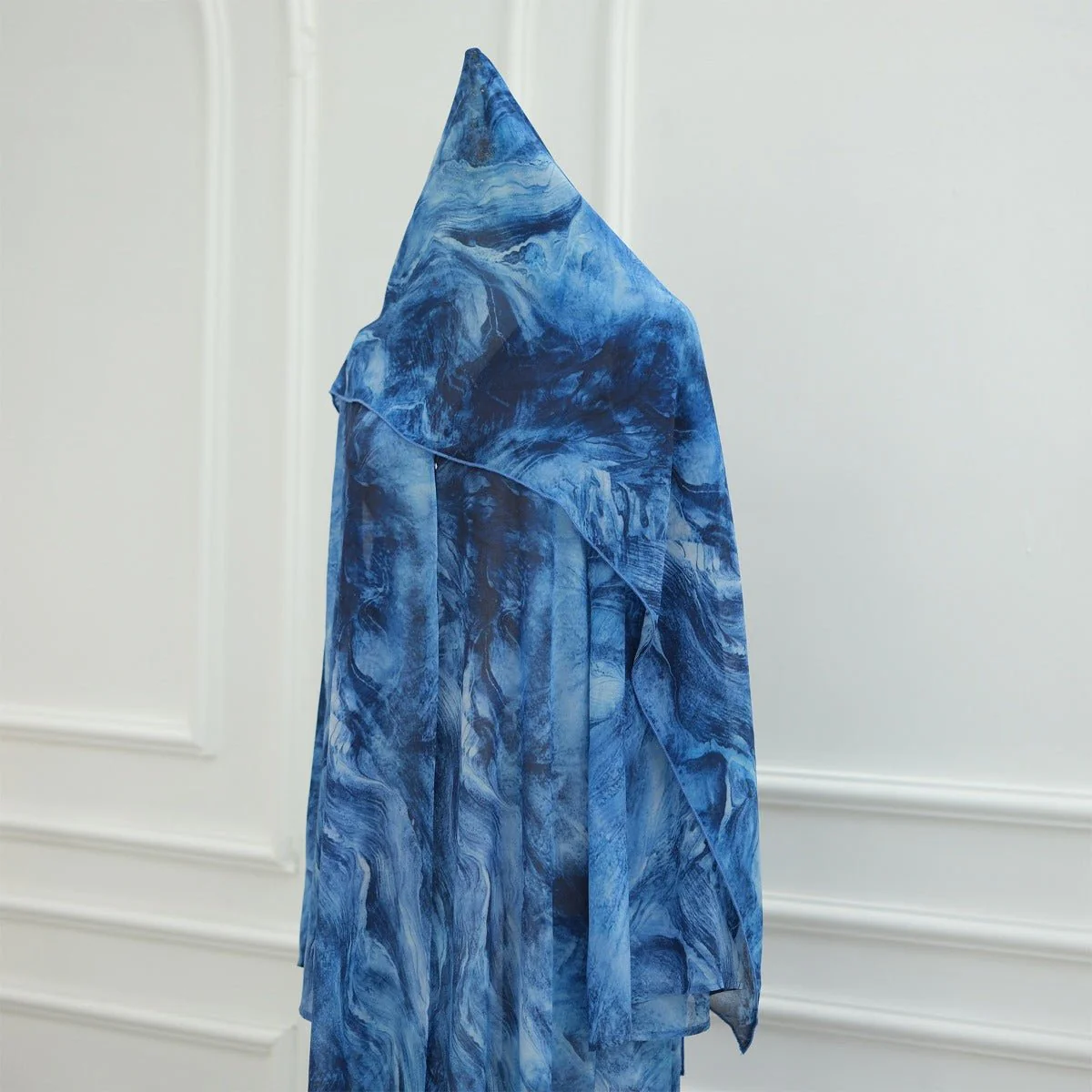 Printed Cardigan Abaya Collection | Modest Luxury Loungewear Feather-Print Robes (MOA194) - Image 27