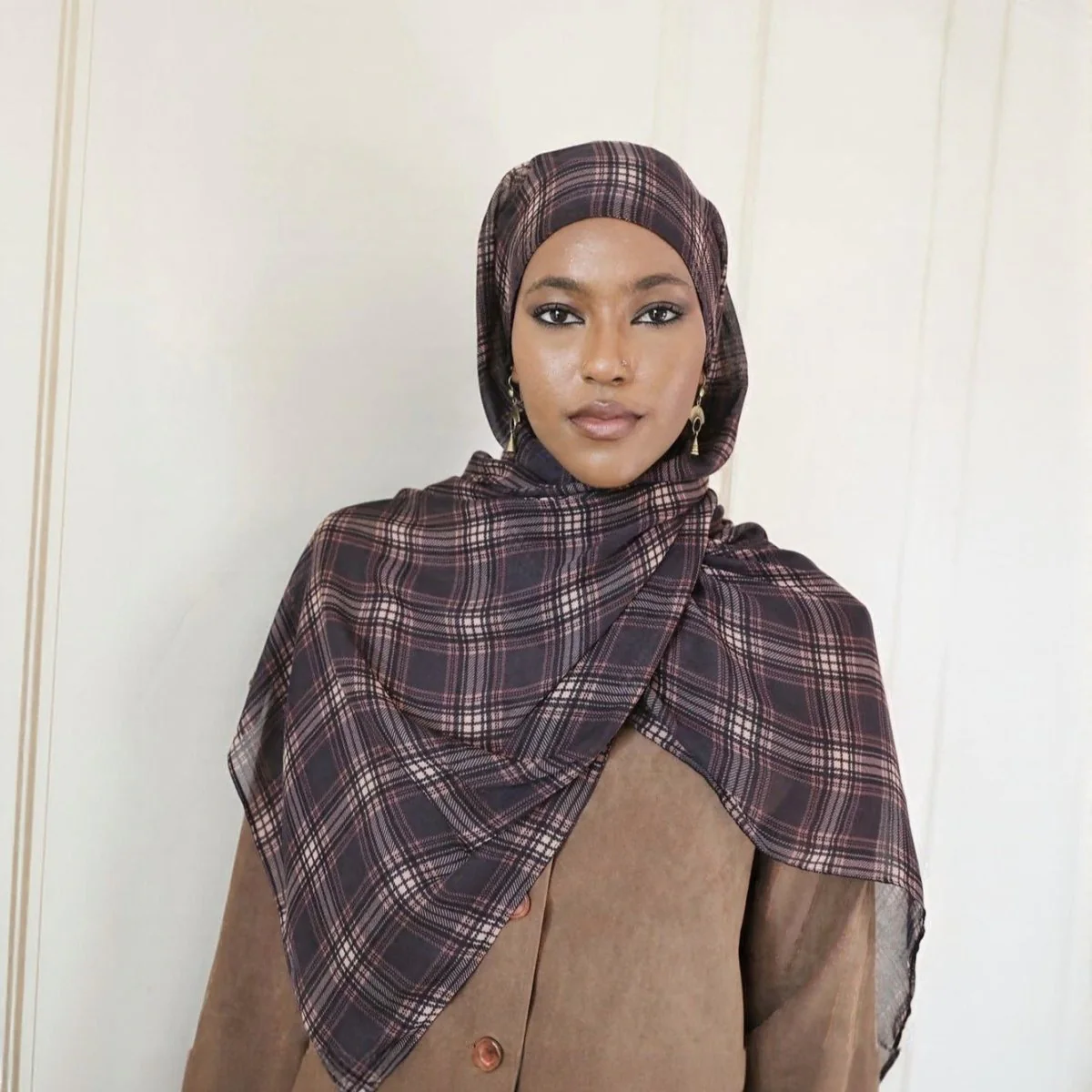 Printed Cotton Hijab Scarf | Soft Breathable Long Headscarf(MH201) - Image 16
