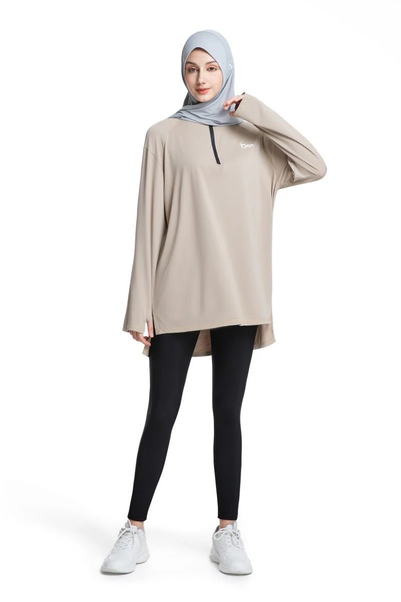 Quick-Dry Activewear with Thumb Holes Sports Top (MS289) - Image 11