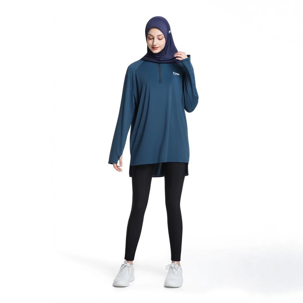 Quick-Dry Activewear with Thumb Holes Sports Top (MS289) - Image 5
