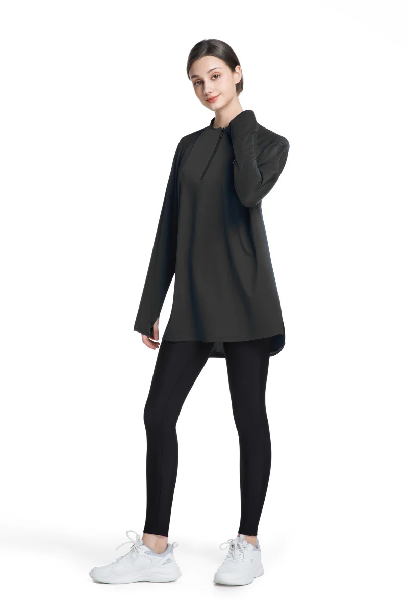 Quick-Dry Activewear with Thumb Holes Sports Top (MS289) - Image 6