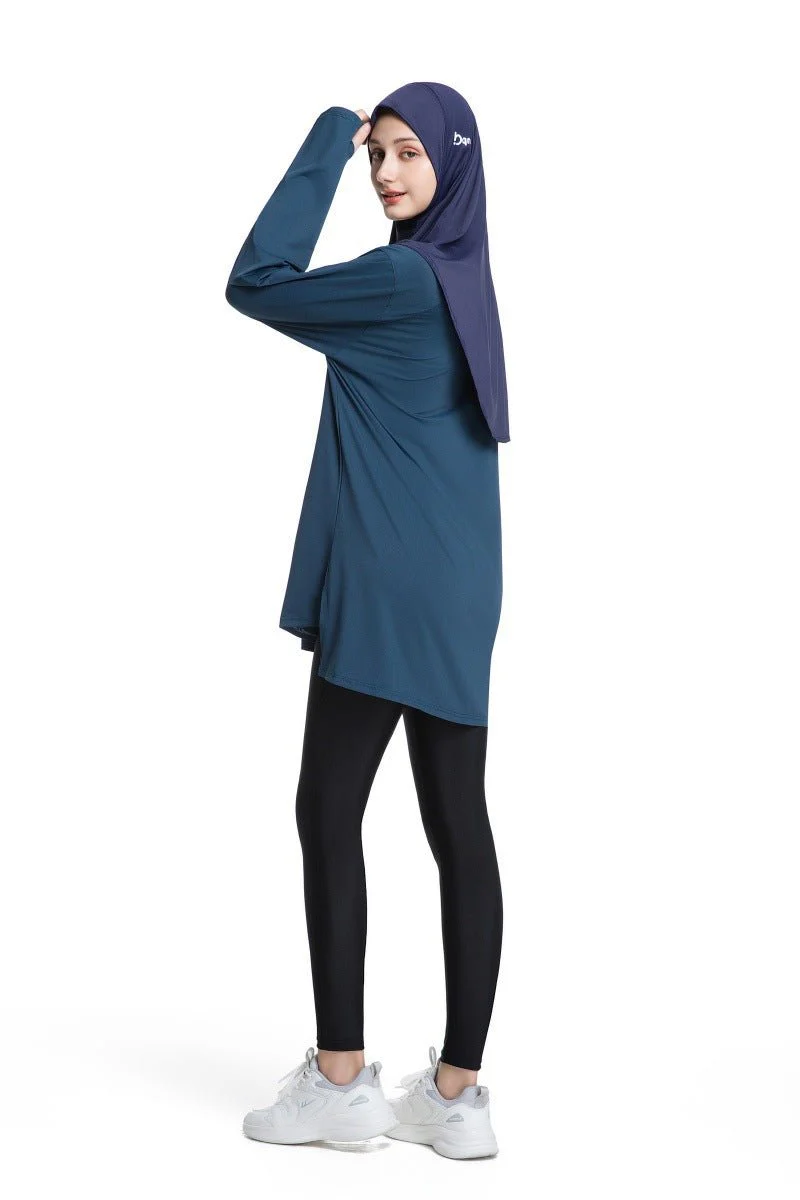 Quick-Dry Activewear with Thumb Holes Sports Top (MS289) - Image 9