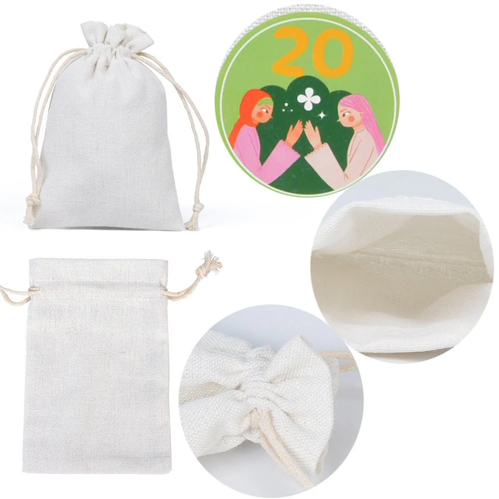 Ramadan 1–30 Countdown Calendar Gift Bag Set Drawstring Hanging Pouches (MAC385) - Image 3