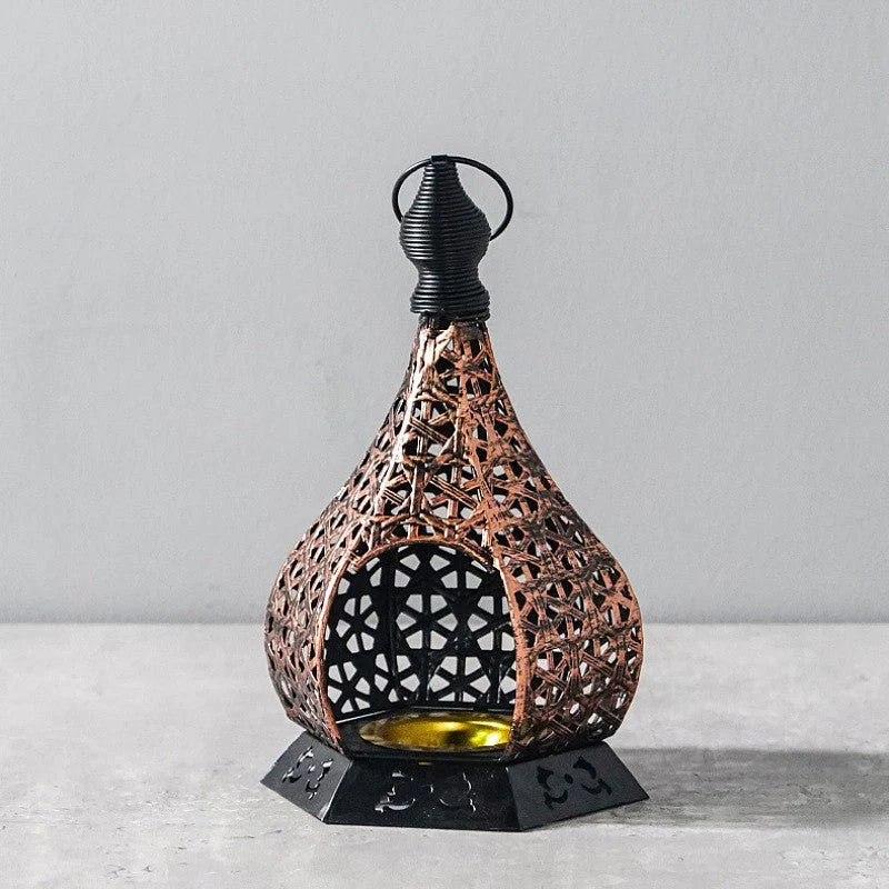 Ramadan Decoration Openwork Iron Candle Holder (MR072) - Image 4