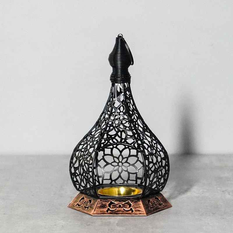Ramadan Decoration Openwork Iron Candle Holder (MR072) - Image 5