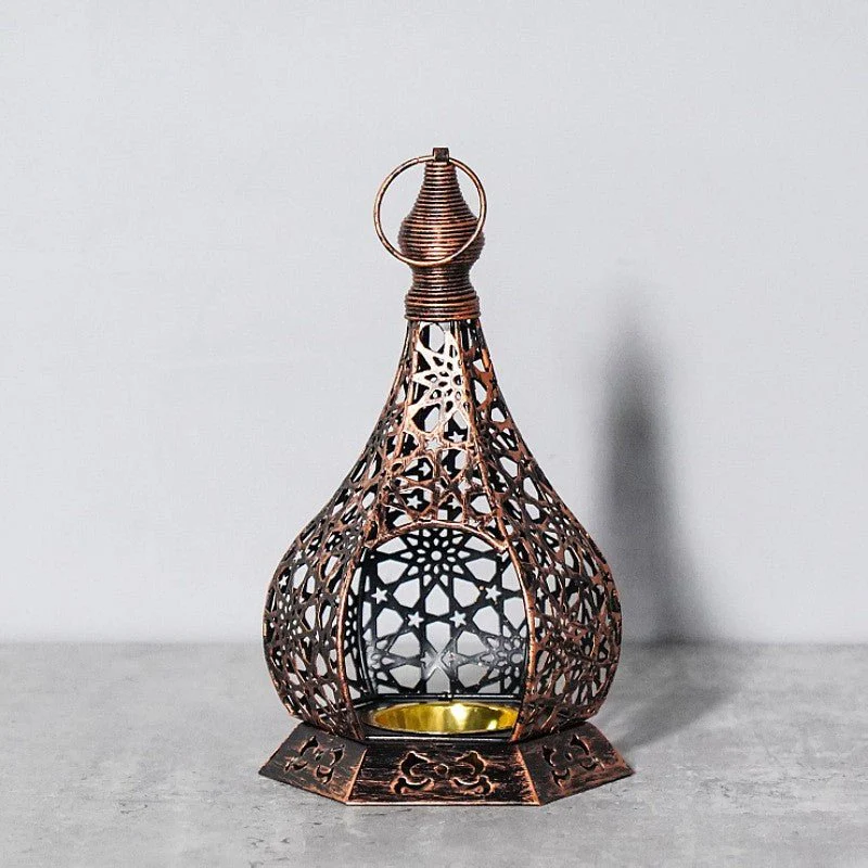 Ramadan Decoration Openwork Iron Candle Holder (MR072) - Image 6