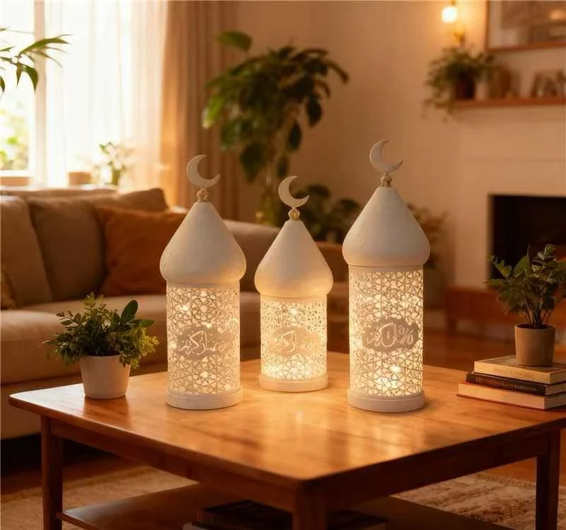 Ramadan Eid Candle Lantern Metal Craft Decorative Light (MAC380) - Image 6