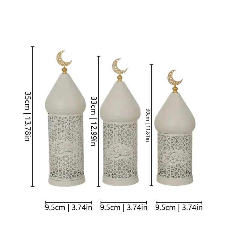 Ramadan Eid Candle Lantern Metal Craft Decorative Light (MAC380) - Image 7