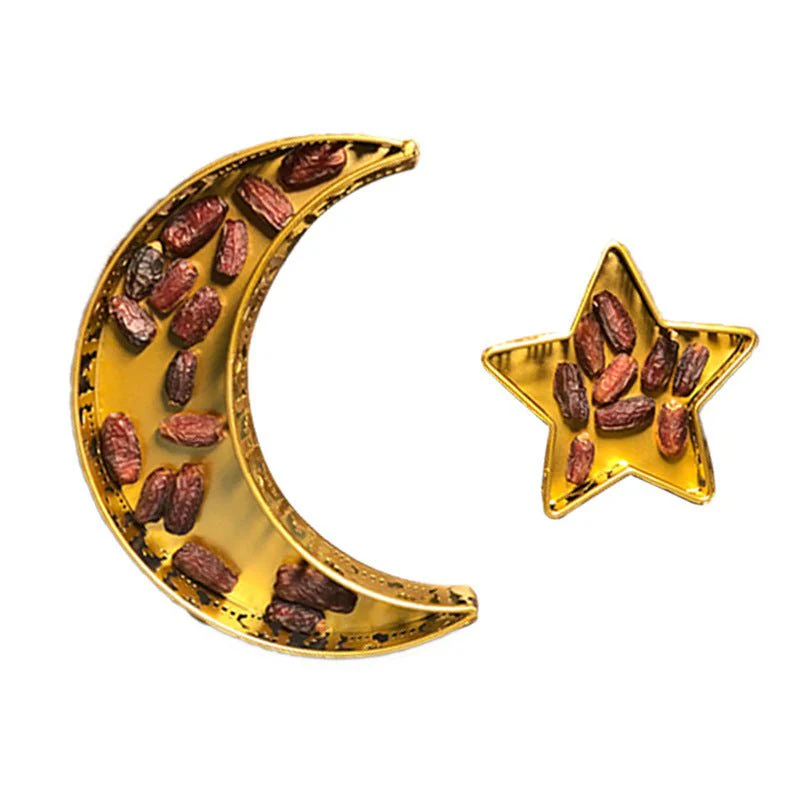 Ramadan Festive Star & Moon Iron Fruit Plate (MR073) - Image 4