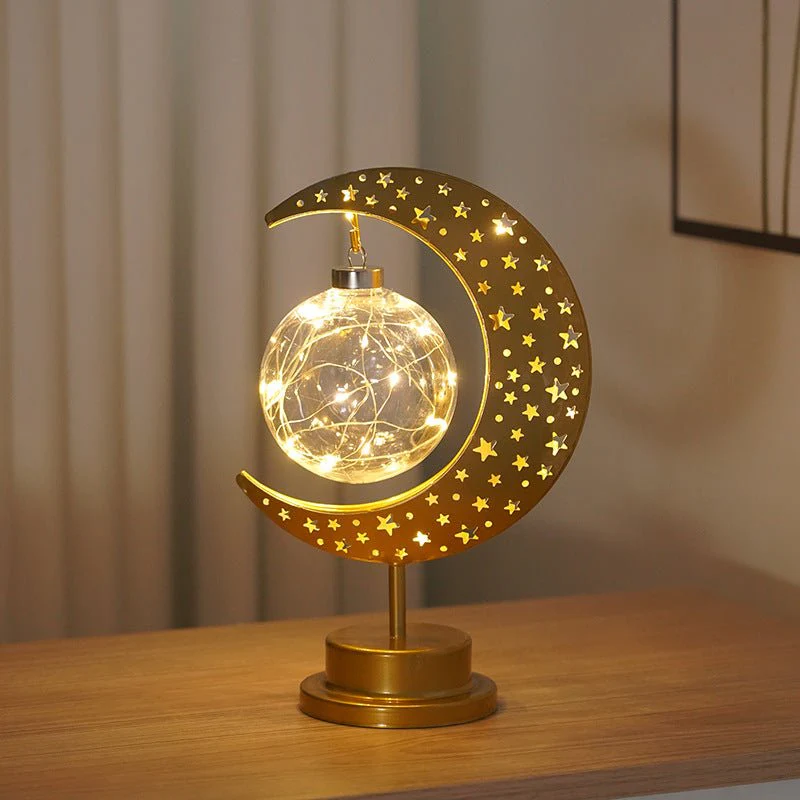Ramadan Iron Star & Crescent Lamp Festive Candle Holder Decor (MAC399) - Image 10