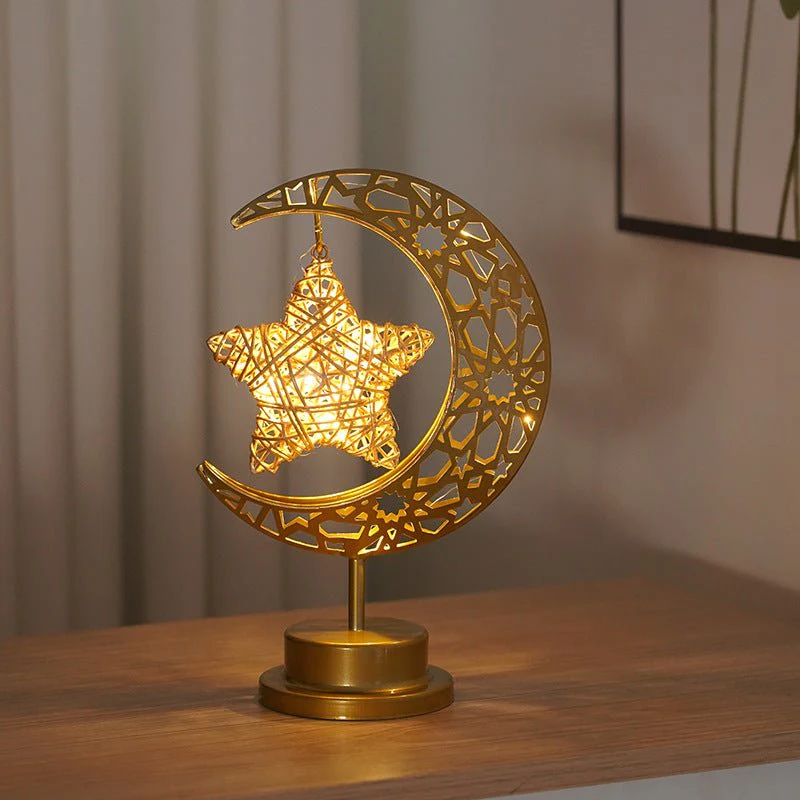 Ramadan Iron Star & Crescent Lamp Festive Candle Holder Decor (MAC399) - Image 11