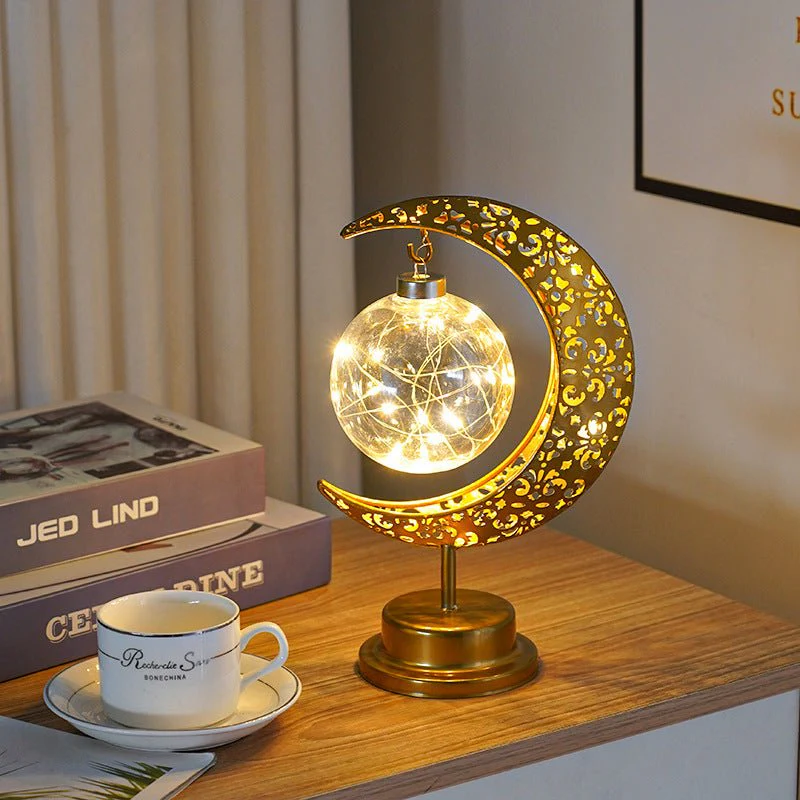 Ramadan Iron Star & Crescent Lamp Festive Candle Holder Decor (MAC399) - Image 16