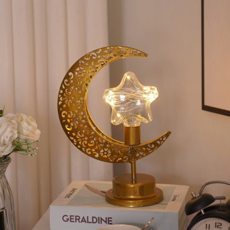 Ramadan Iron Star & Crescent Lamp Festive Candle Holder Decor (MAC399) - Image 8