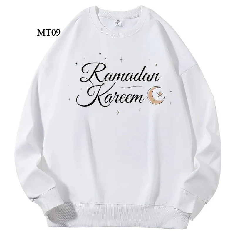 Ramadan Keffiyeh Customizable Sweatshirt for Adults – High-Quality, No-Hood Design (MTC003) - Image 11