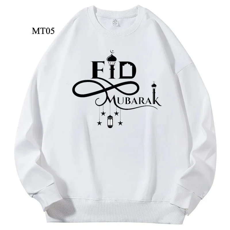 Ramadan Keffiyeh Customizable Sweatshirt for Adults – High-Quality, No-Hood Design (MTC003) - Image 4