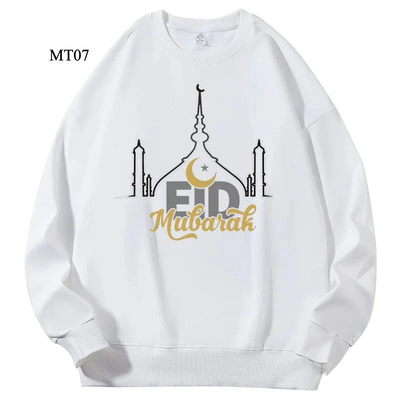 Ramadan Keffiyeh Customizable Sweatshirt for Adults – High-Quality, No-Hood Design (MTC003) - Image 7