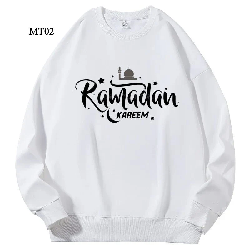 Ramadan Keffiyeh Customizable Sweatshirt for Adults – High-Quality, No-Hood Design (MTC003) - Image 8