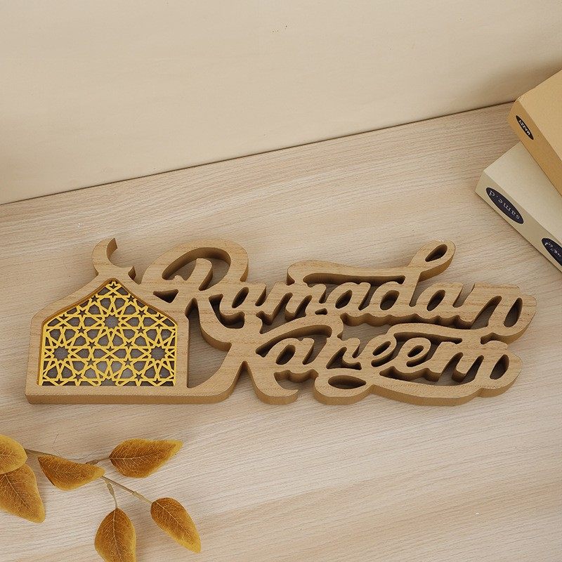Ramadan Mubarak LED Moon Decor Crescent Craft Ornament (MAC393) - Image 7