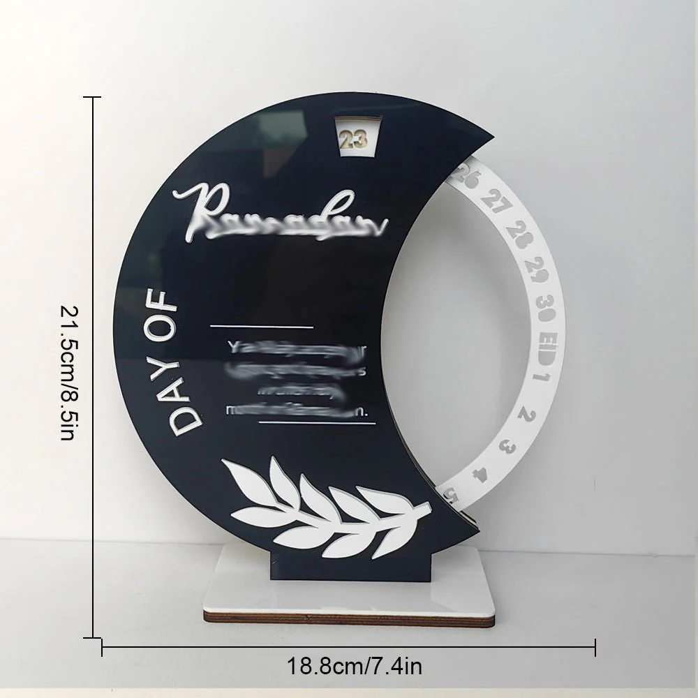 Ramadan Rotating Countdown Wooden Tabletop Decor (MAC378) - Image 6